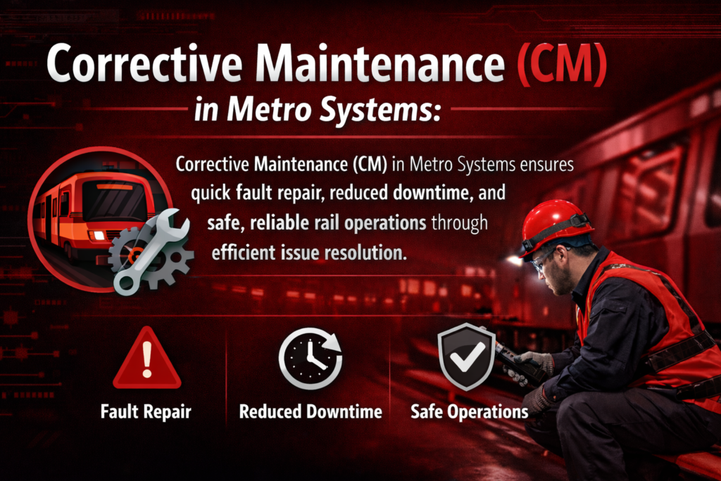 Corrective Maintenance (CM) in Metro Systems